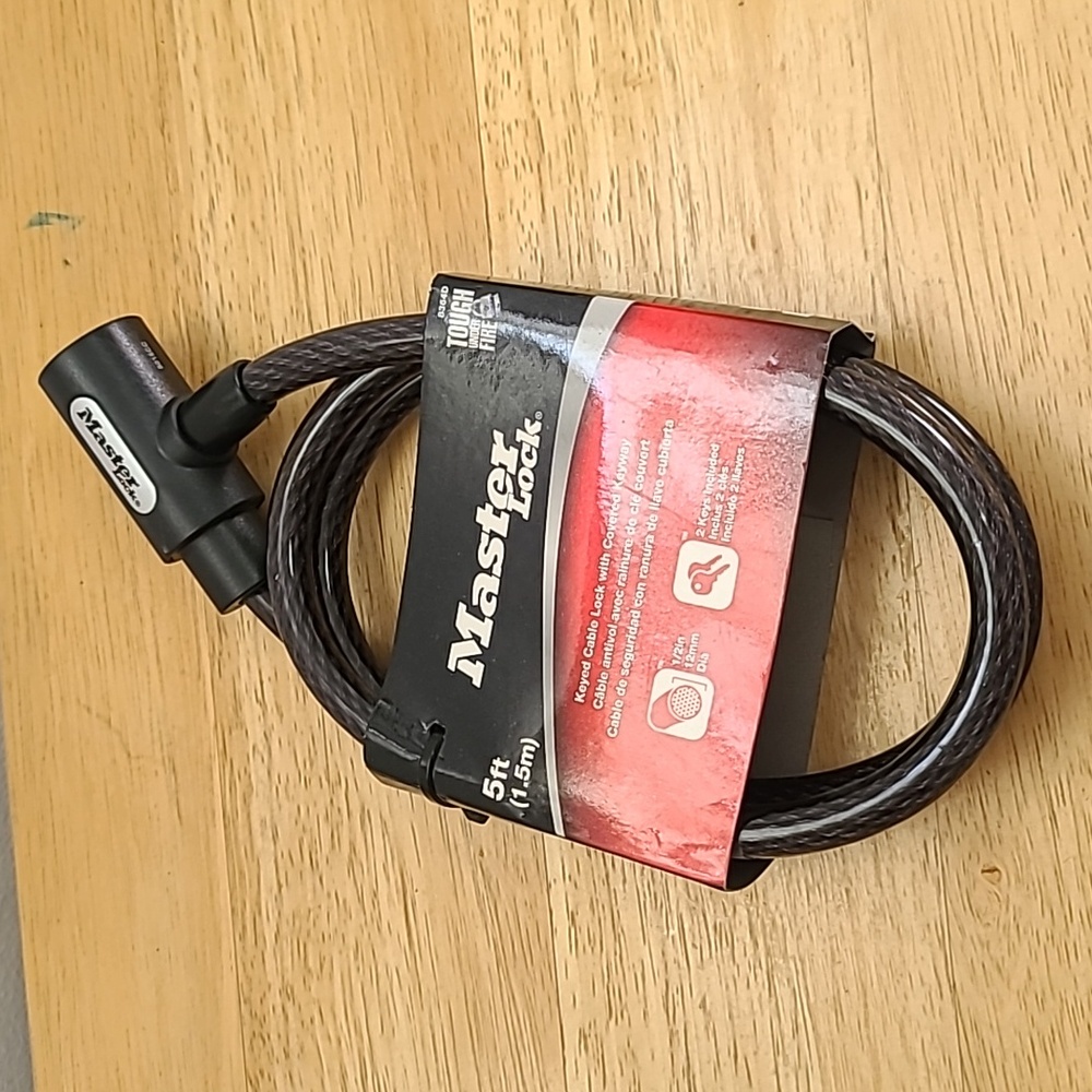 Keyed Master Cable Lock 5 Ft
